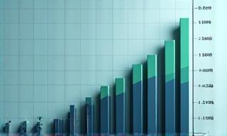 Miniature bar graph showing currency volatility trends